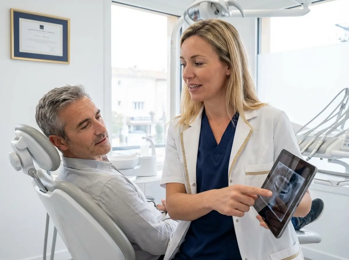 explication implant dentaire radiologie