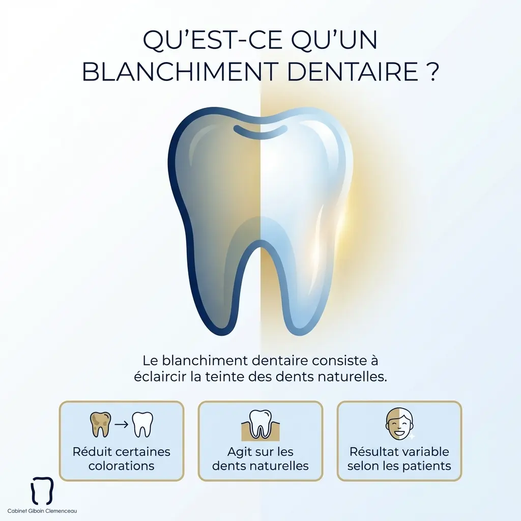 blanchiment dentaire explication
