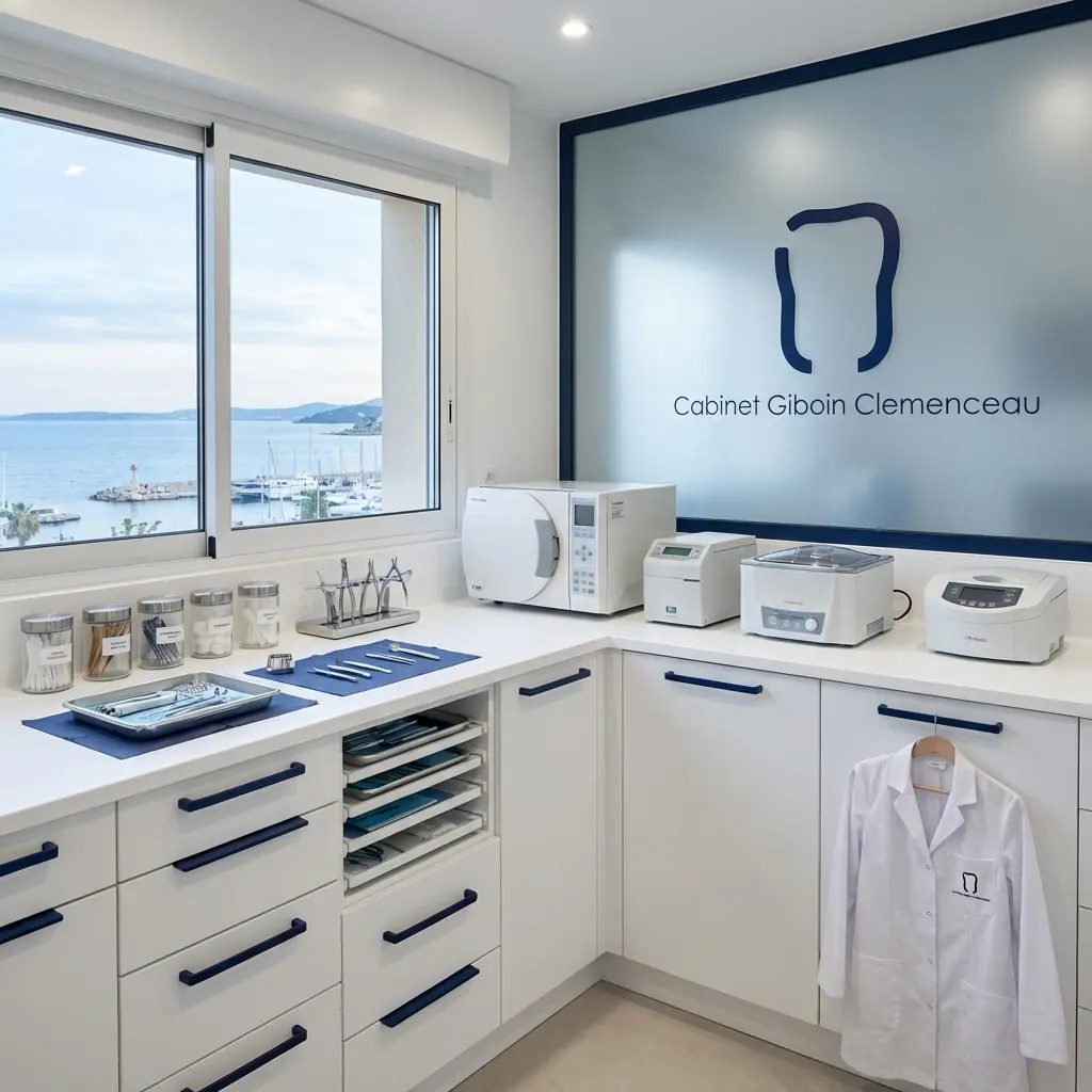 salle de soin équipée du cabinet dentaire à Sanary-sur-Mer